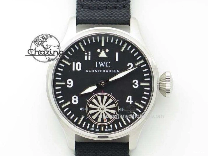MIROTIME 0504 Big Pilot IW329701 M+F 1:1 Best Edition Black Dial on Brown Leather Strap MY RelaxedFit 7005